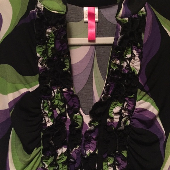 Purple and green blouse π - Picture 5 of 7